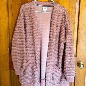 Women’s Knox Rose XL mauve cardigan sweater.
